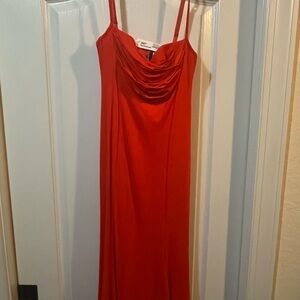 Elegant Papaya Women's Dress